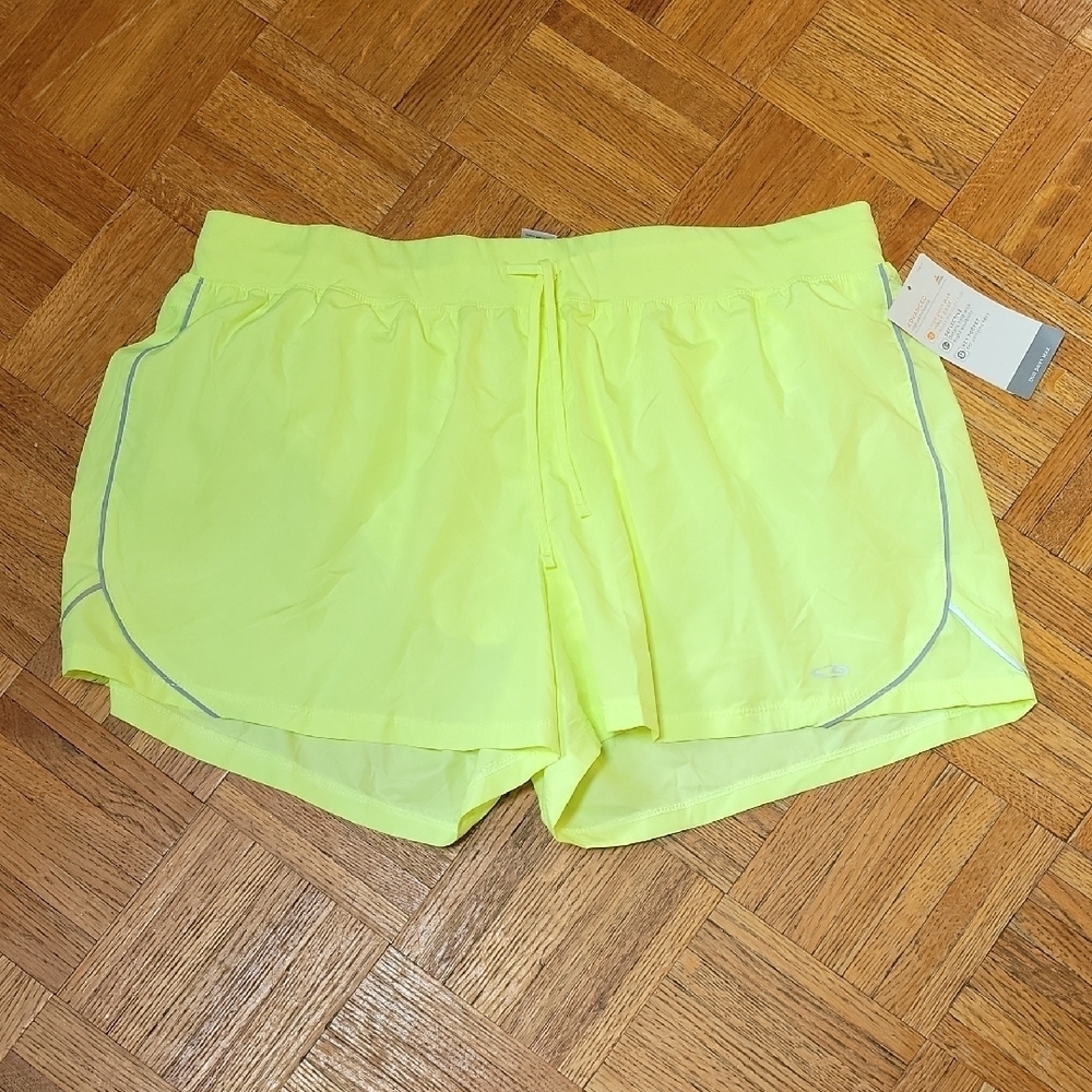 Champion Women's Athletic Shorts High Viz Yellow Size XXL